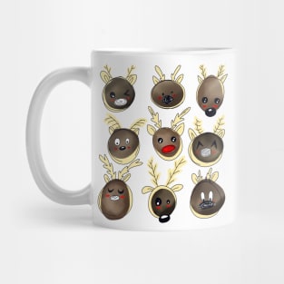 Nine Reindeer Mug